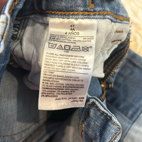 H&M Gray Hoodie Sweatshirt Gold Lettering & Old Navy Medium Blue Skinny Jeans - Picture 12 of 13